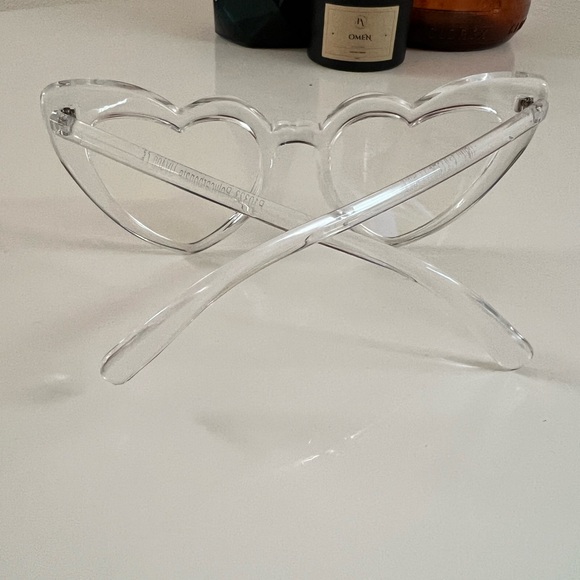 Clear Heart-Shaped Sunglasses - Picture 3 of 4